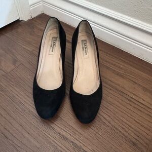 LK Bennett Black Suede Heels